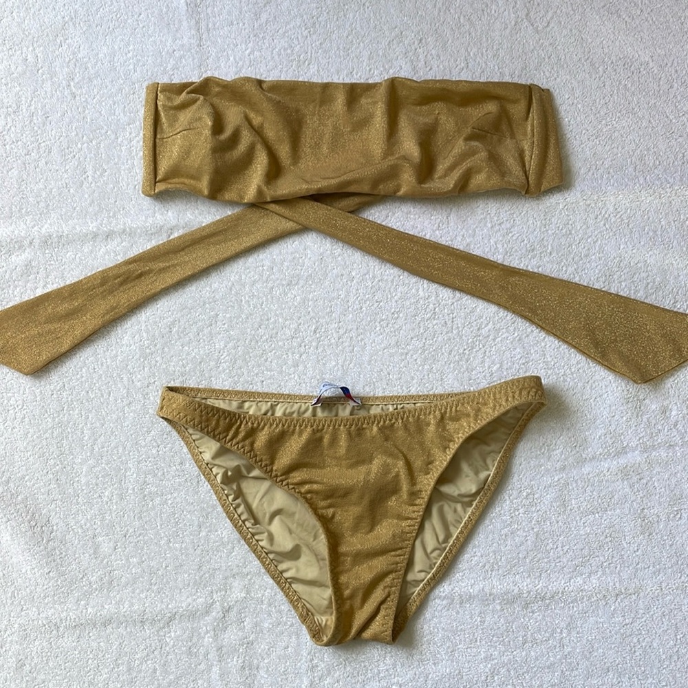 Gold Bikini Swimwear Set